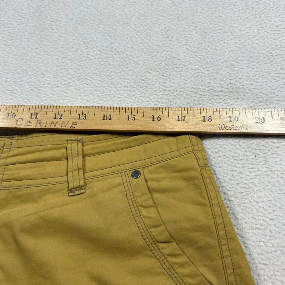 Kuhl Radikl Shorts Men 34 Mustard Yellow Hiking Outdoor Cargo Style 5068